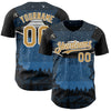 Custom Night Sky Baseball Jersey – Personalized Navy Blue Black Gold Sports Uniform – product image 1