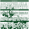 Custom Football Jersey – Graphic Splash Pattern White Green Short Sleeve – personalization font options