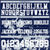 Custom Football Jersey – Graphic Splash Pattern Navy White Silver Short Sleeve – personalization font options
