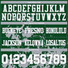 Custom Football Jersey – Graphic Splash Pattern Green White Gray Short Sleeve – personalization font options