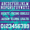 Custom Football Jersey – Graphic Splash Pattern Purple White Aqua Short Sleeve – personalization font options