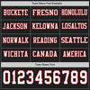 Custom Hockey Jersey – Triple Stripes Black White Red Long Sleeve – personalization font options