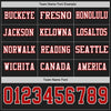 Custom Hockey Jersey – Triple Stripes Black Red White Long Sleeve – personalization font options