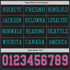 Custom Hockey Jersey – Triple Stripes Black Pink Teal Long Sleeve – personalization font options