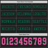 Custom Hockey Jersey – Triple Stripes Black Pink Kelly Green Long Sleeve – personalization font options