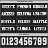 Custom Hockey Jersey – Triple Stripes Black White Gray Long Sleeve – personalization font options