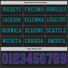 Custom Hockey Jersey – Triple Stripes Black Purple Teal Long Sleeve – personalization font options
