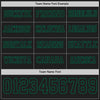 Custom Hockey Jersey – Triple Stripes Black Kelly Green Long Sleeve – personalization font options