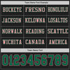 Custom Hockey Jersey – Triple Stripes Black Kelly Green Medium Pink Long Sleeve – personalization font options
