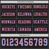 Custom Hockey Jersey – Triple Stripes Black Light Blue Red Long Sleeve – personalization font options