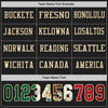 Custom Hockey Jersey – Mexican Flag-Inspired Triple Stripes Vintage Black Cream Long Sleeve – personalization font options