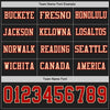 Custom Hockey Jersey – Triple Stripes Black Red Cream Long Sleeve – personalization font options