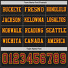Custom Hockey Jersey – Triple Stripes Black Crimson Gold Long Sleeve – personalization font options