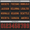 Custom Hockey Jersey – Triple Stripes Black Crimson Old Gold Long Sleeve – personalization font options