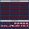 Custom Hockey Jersey – American Flag-Inspired Triple Stripes Vintage Navy Red Long Sleeve – personalization font options