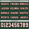 Custom Hockey Jersey – Triple Stripes Green White Red Long Sleeve – personalization font options