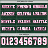 Custom Hockey Jersey – Triple Stripes Green White Pink Long Sleeve – personalization font options