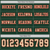 Custom Hockey Jersey – Triple Stripes Green Cream Red Long Sleeve – personalization font options