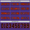 Custom Hockey Jersey – Triple Stripes Purple Black Orange Long Sleeve – personalization font options