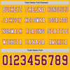 Custom Hockey Jersey – Triple Stripes Gold Crimson White Long Sleeve – personalization font options