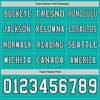 Custom Hockey Jersey – Triple Stripes Aqua White Black Long Sleeve – personalization font options