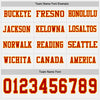Custom Hockey Jersey – Triple Stripes White Red Gold Long Sleeve – personalization font options