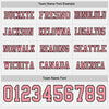 Custom Hockey Jersey – Triple Stripes White Medium Pink Black Long Sleeve – personalization font options
