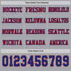 Custom Hockey Jersey – Triple Stripes Gray Royal Red Long Sleeve – personalization font options