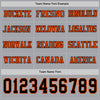 Custom Hockey Jersey – Triple Stripes Gray Black Orange Long Sleeve – personalization font options