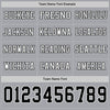 Custom Hockey Jersey – Triple Stripes Gray Black White Long Sleeve – personalization font options