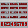 Custom Hockey Jersey – Triple Stripes Gray Red Black Long Sleeve – personalization font options