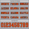 Custom Hockey Jersey – Triple Stripes Gray Orange Black Long Sleeve – personalization font options