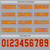 Custom Hockey Jersey – Triple Stripes Gray Red Gold Long Sleeve – personalization font options