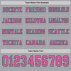Custom Hockey Jersey – Triple Stripes Gray Pink Kelly Green Long Sleeve – personalization font options