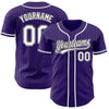 Custom Piped Pinstripe Baseball Jersey – Personalized Purple White Gray Sports Uniform – product image 1