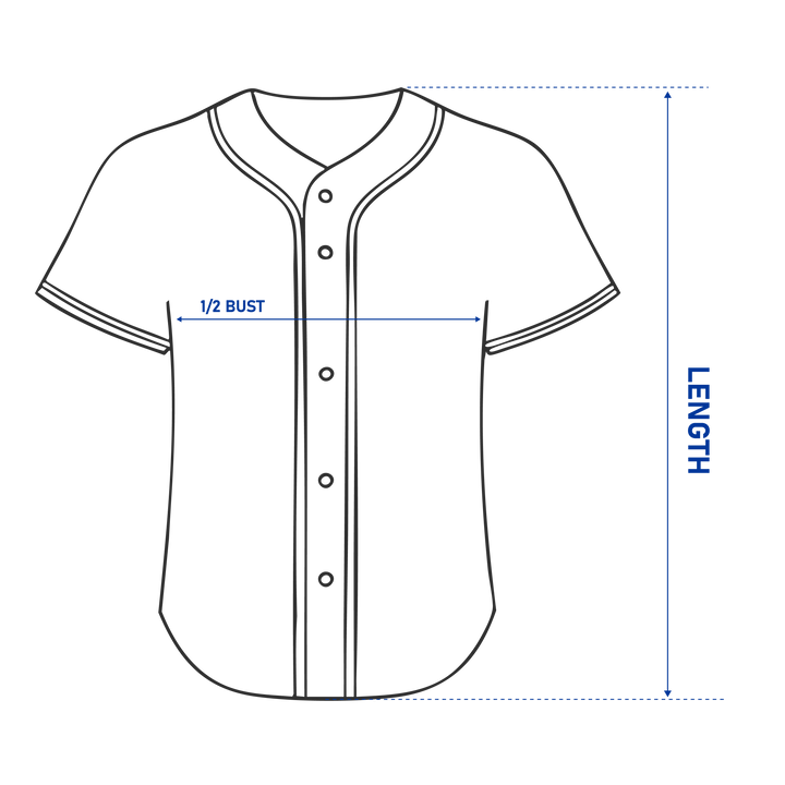 How to measure a baseball jersey