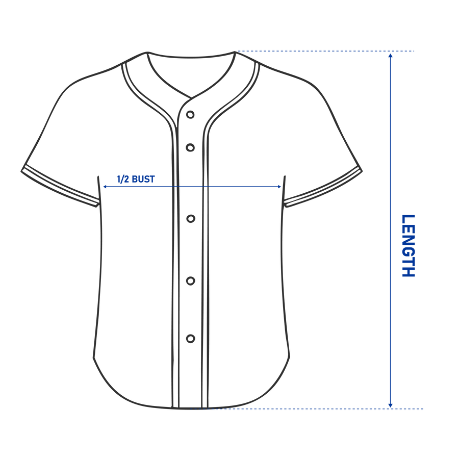 How to measure a baseball jersey