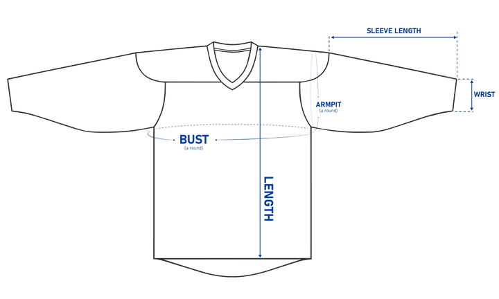 How to measure a goalie hockey jersey