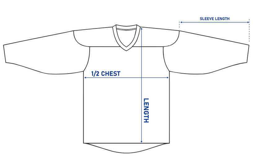 How to measure a hockey jersey