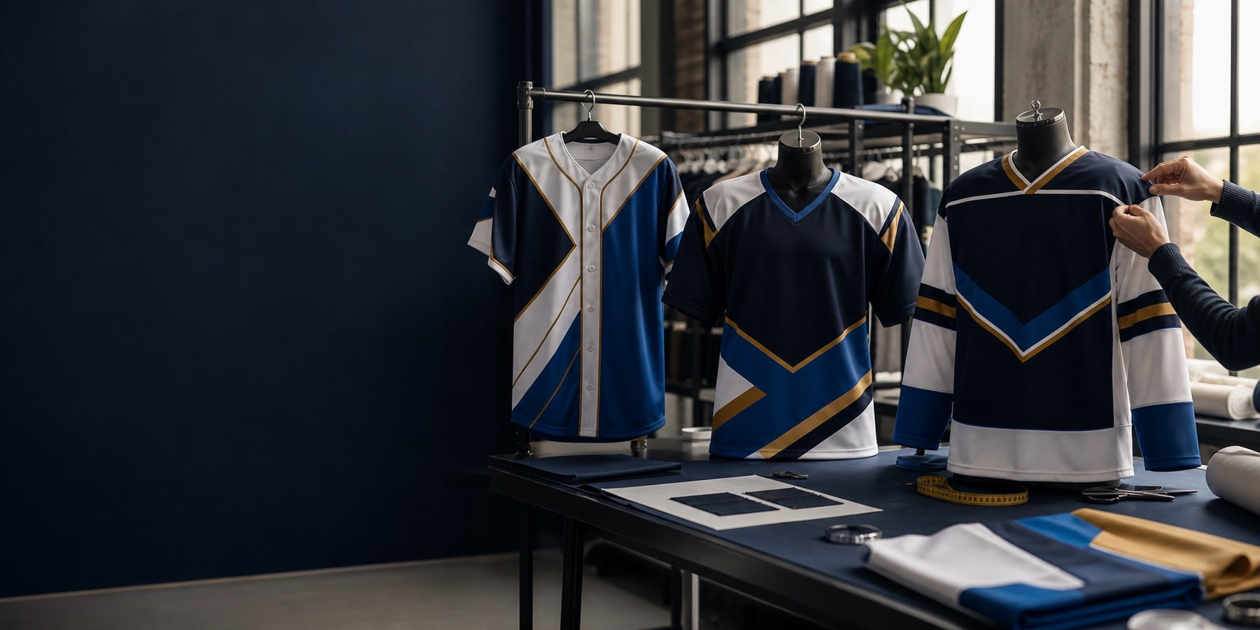 Custom baseball, football and hockey jerseys by Pro Fan Lab